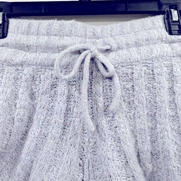 AND NOW THIS short Women's Cable-Knit Shorts in gray size medium, New - Picture 6 of 9